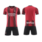 Custom Soccer Jersey Football Sports Team Training Soccer Uniforms Personalized Name Number AC Milan Logo