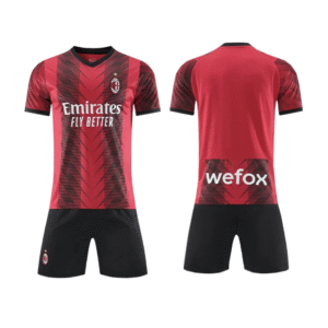 Custom Soccer Jersey Football Sports Team Training Soccer Uniforms Personalized Name Number AC Milan Logo