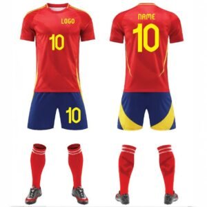 Custom Soccer Jersey Football Sports Team Training Soccer Uniforms Personalized Name Number Spain Logo 1