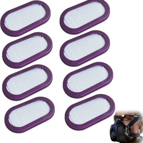 8 Pack SPR321 P100 Respirator Filters Replacement, Compatible with Elipse Half Mask Respirator SPR451 SPR457 SPR449 SPR456 S/M M/L